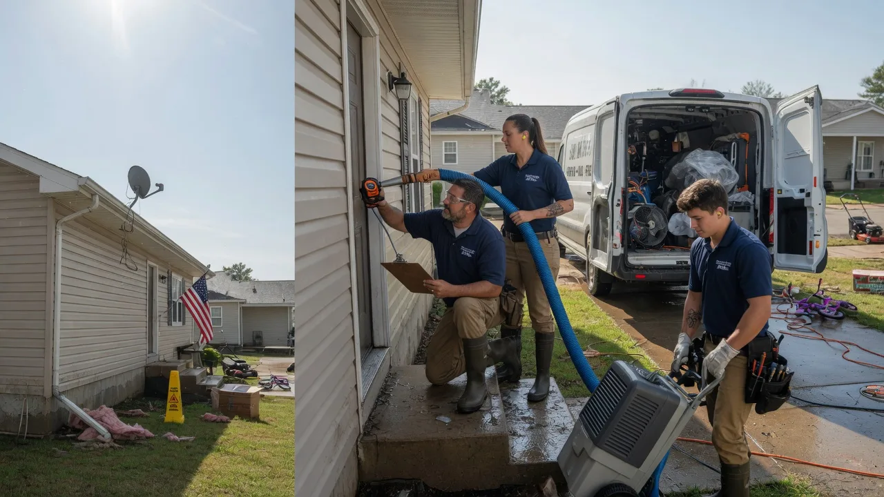 Ceiling Water Damage Restoration in Noble, IL near me